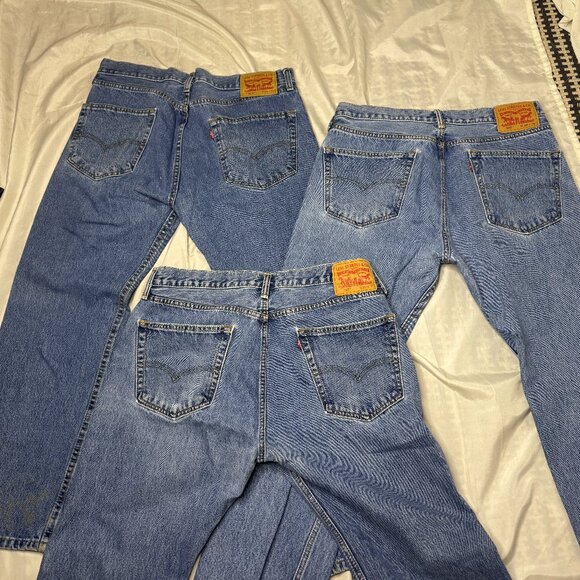 3pk Levi 505's - 36W 29L - Picture 3 of 5